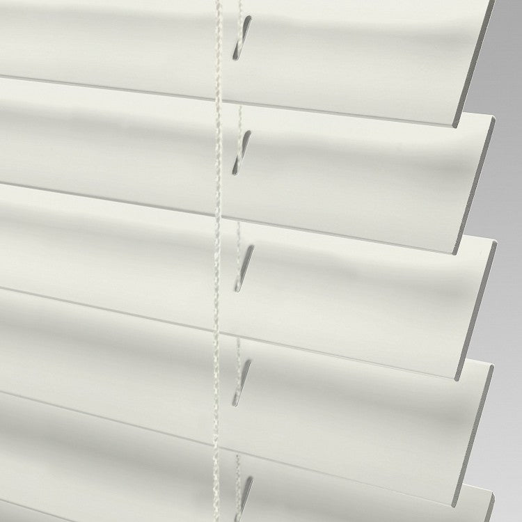 2-1/2" Faux Wood Blinds - Cotton