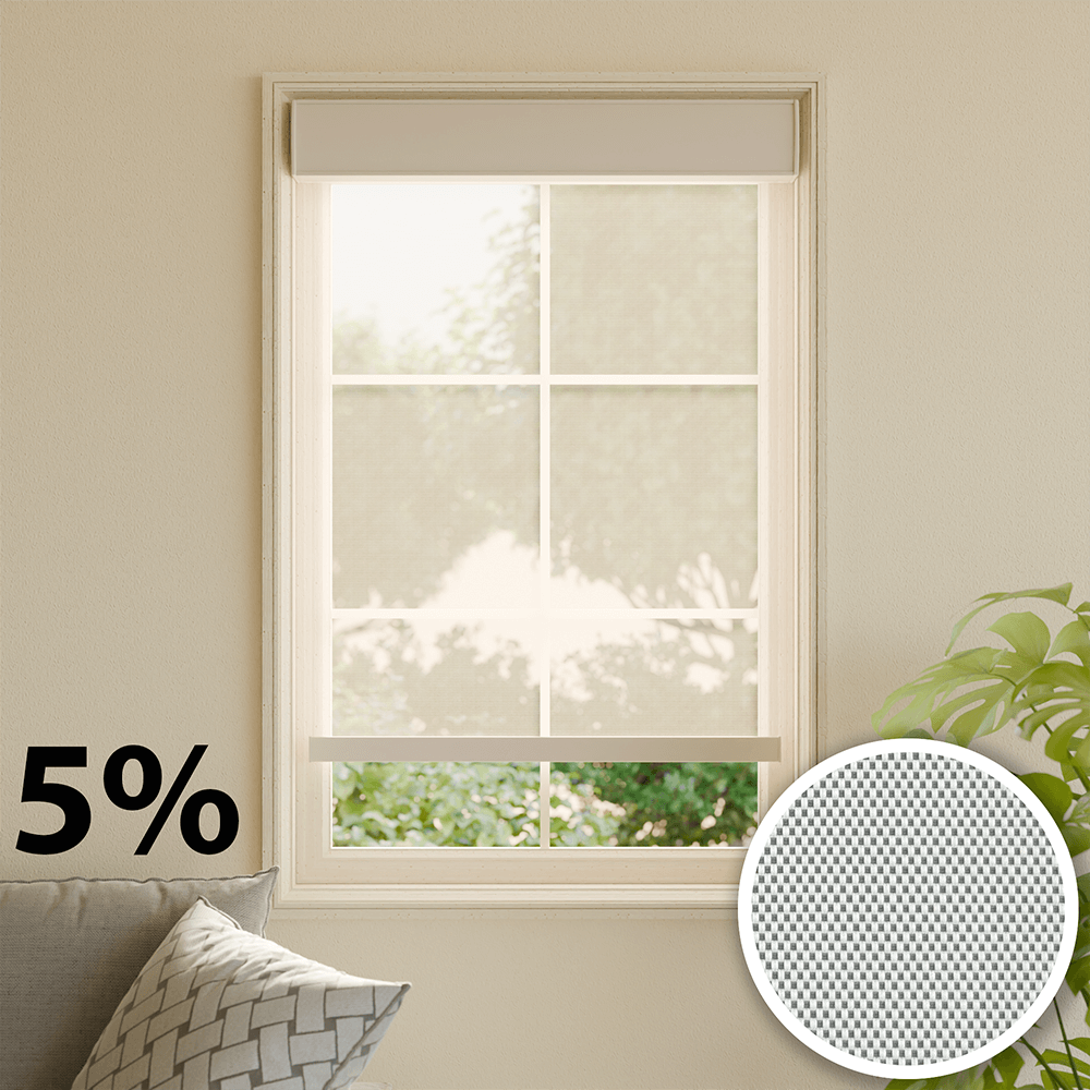 Roller Shade - 5% Solar Screen - Gray