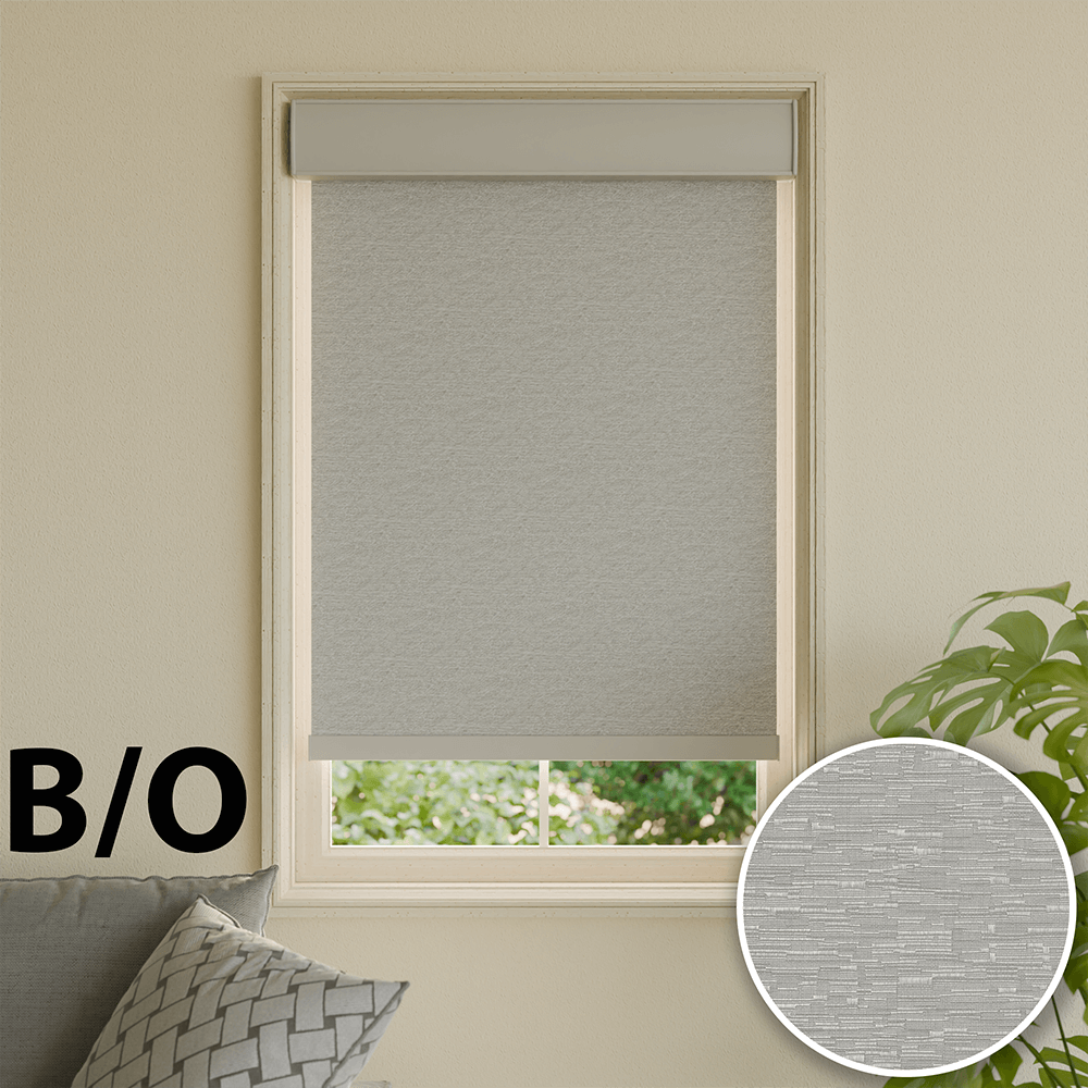 Roller Shade - Blackout Fancy - Gray