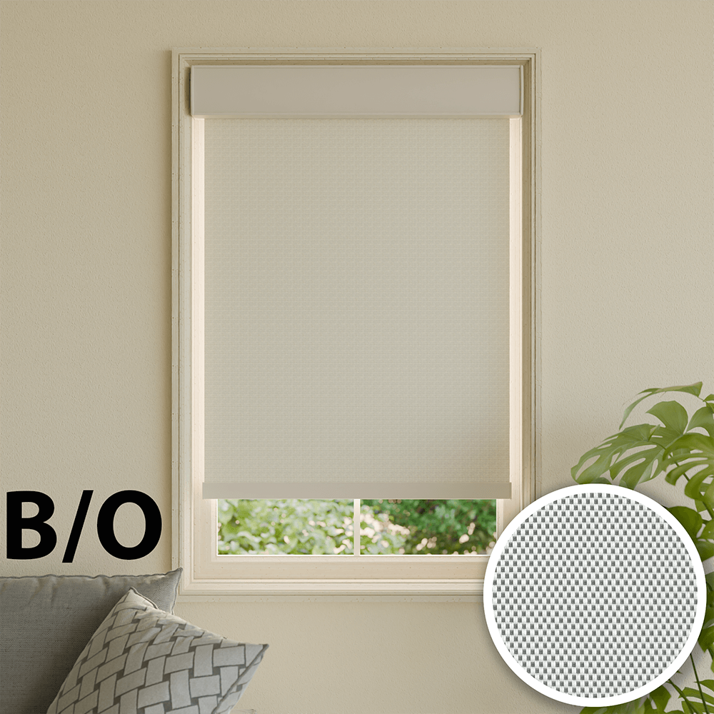 Roller Shades - Blackout Solar Screen - Gray