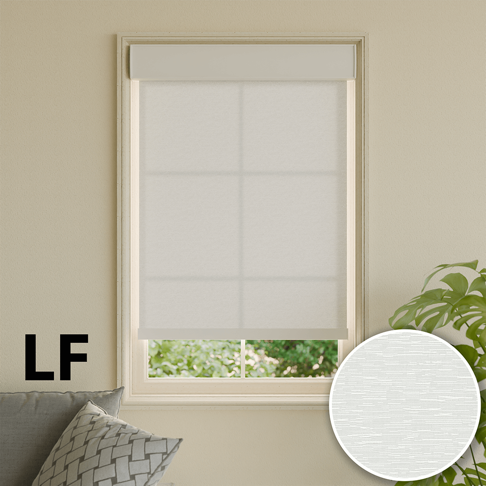 Roller Shade - Light Filtering Fancy - White